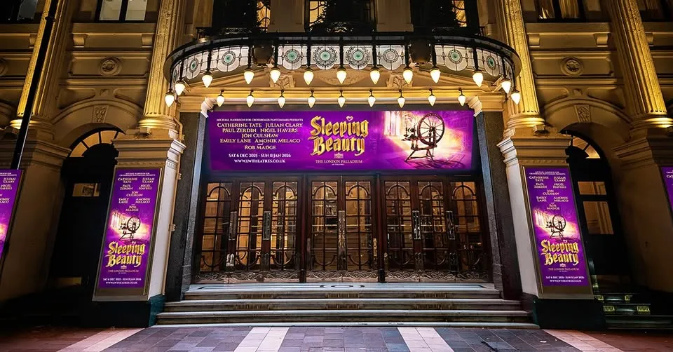 Pantomimes at the London Palladium Sleeping Beauty, places to visit in london for christmas
